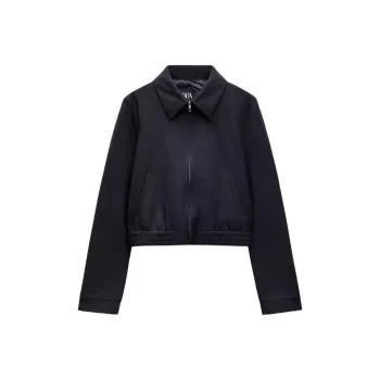 ZARA Trf Jackets Coats Women's Sea Blue