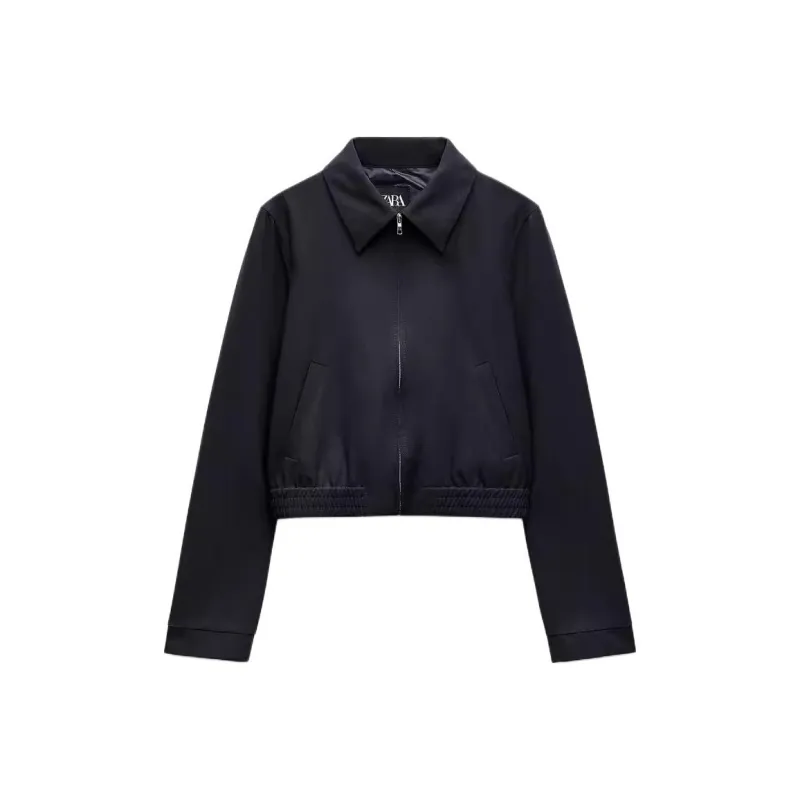 ZARA Trf Jackets Coats Women's Sea Blue-0