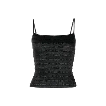 NANUSHKA Ruched Square neck Top