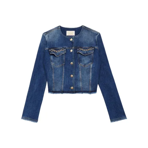 GUESS Eco Terrie Denim Jacket Jackets Coats Women's Blue