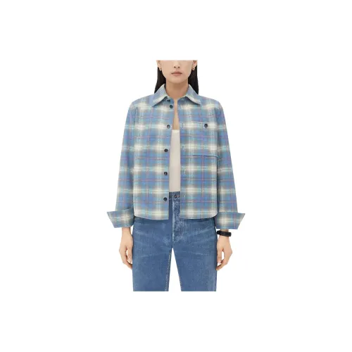 Bottega Veneta Flannel Printed Long Sleeved Shirt