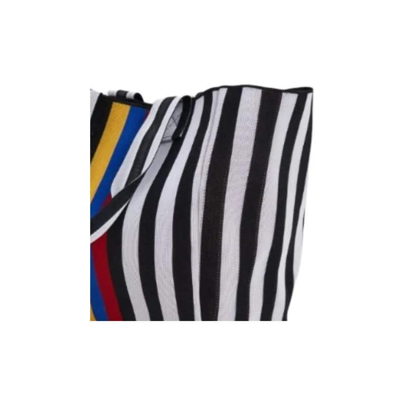WEEKEND MaxMara Polyester Tote Bag, Shopping Bag, Handbag Women's White & Multicolor-3