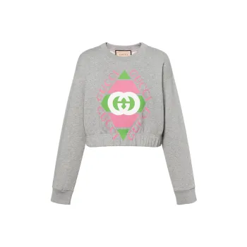 GUCCI Rhombus Logo print Sweatshirt
