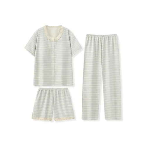 O'MESIK Pajama Set Women's Light Green