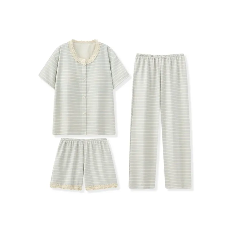 O'MESIK Pajama Set Women's Light Green-0