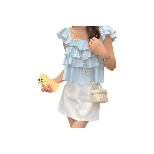 QIANGKOUPAOCAI Shirts Women's