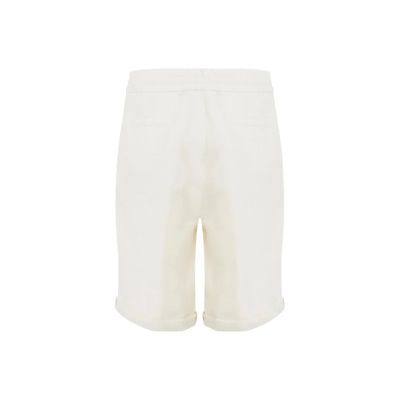 Brunello Cucinelli Linen Bermuda Shorts-0
