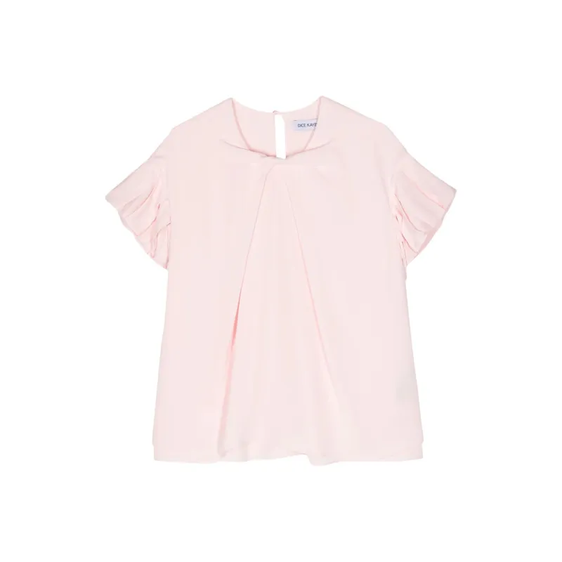 Dice Kayek Ruffle sleeve Silk Blouse-0