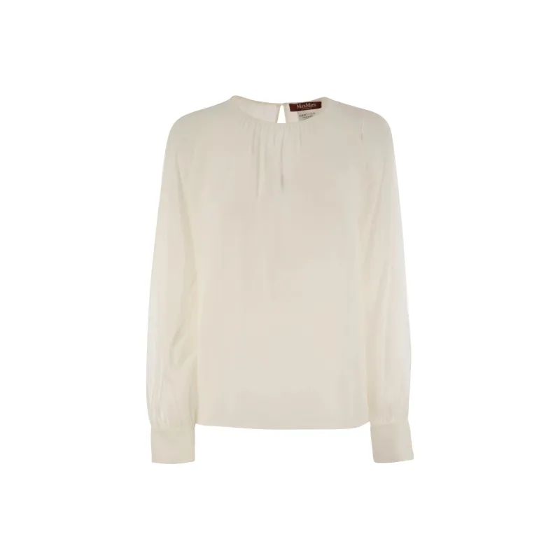 MaxMara Studio Crewneck Long-Sleeved Top-0