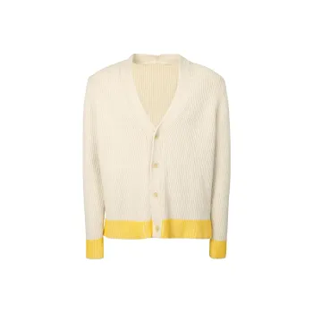 Jacquemus Le Cardigan Limone Two tone Cardigan Beige