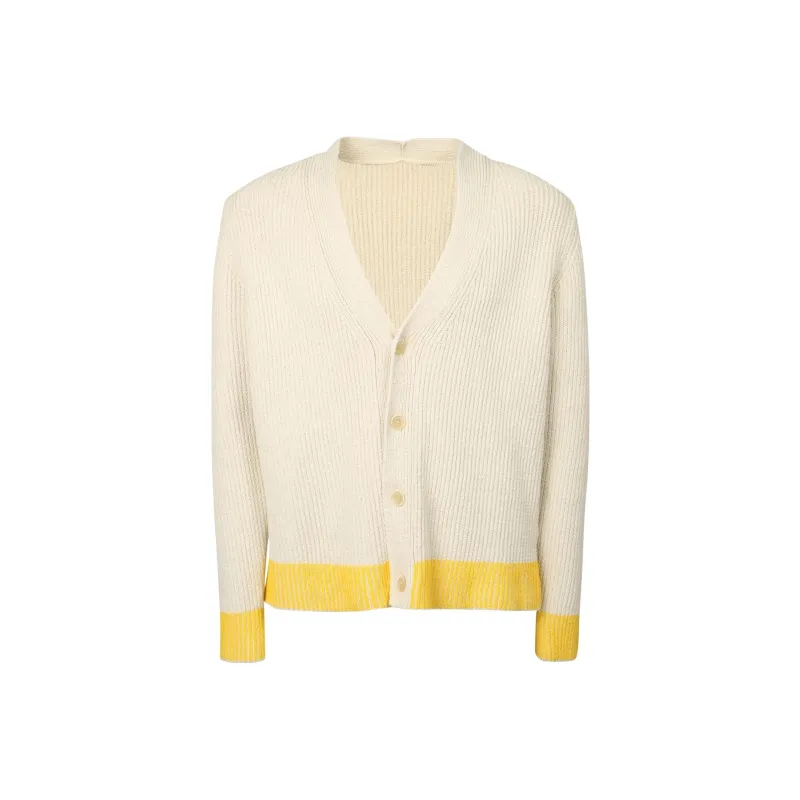 Jacquemus Le Cardigan Limone Two tone Cardigan Beige-0