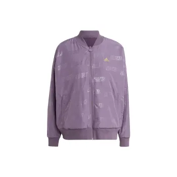 Adidas Embossed Monogram Reversible Jackets Coats Women's Dark Gray Violet