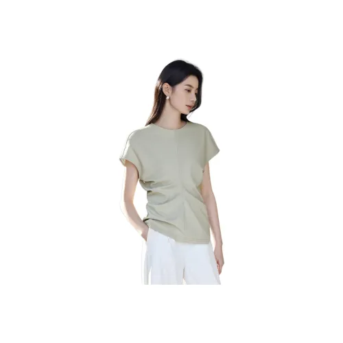 IHIMI Regular T Shirt Women's White Hat Gray