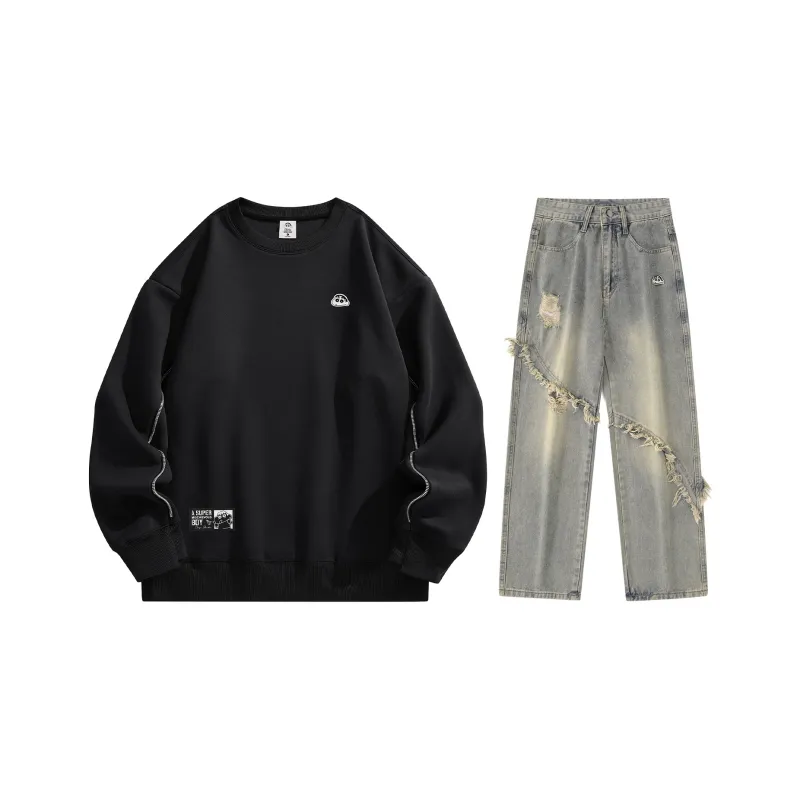 Crayon Shinchan Sweatshirt Set Unisex-0