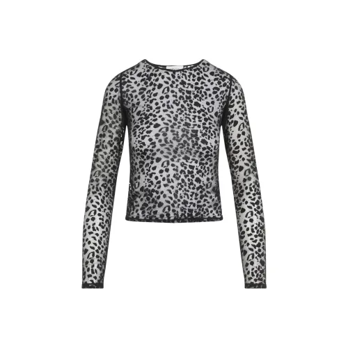 Alexander McQueen Leopard Devoré Top