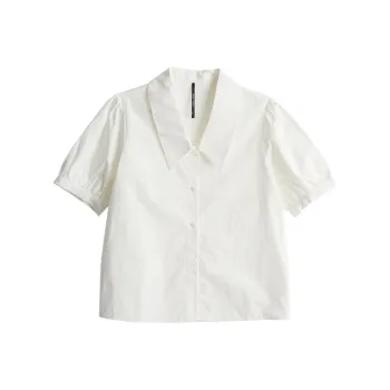 SHALLOW STREAMS Shirt Women's Pearl White