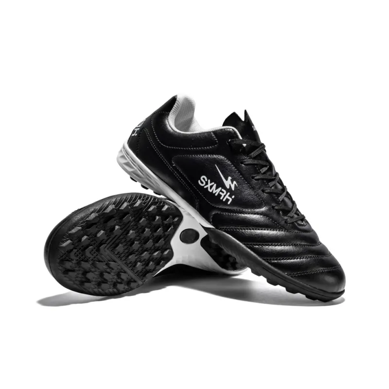 Binary TF Rubber Broken Studs Cushioning Abrasion Resistant Lightweight Slip Resistant Soccer Shoes Unisex Black-4