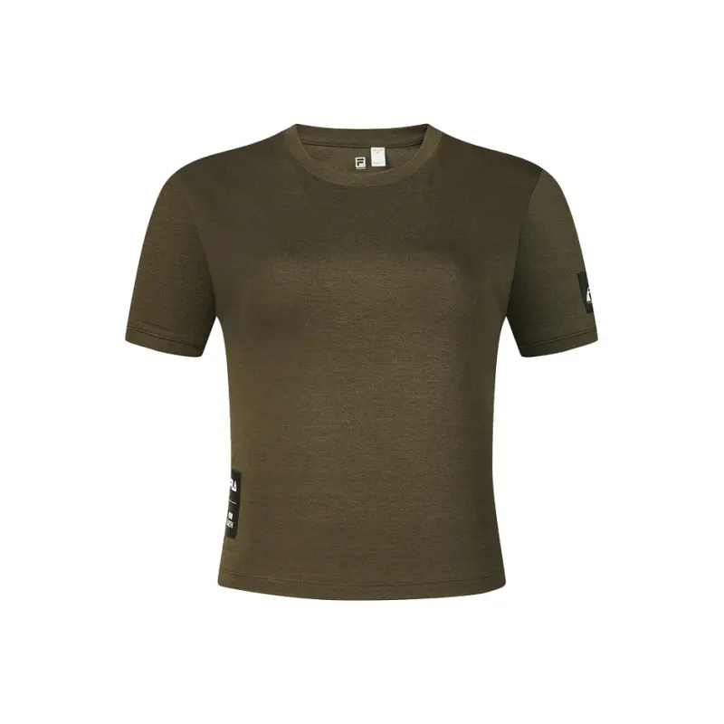 FILA x BBC EARTH T Shirt Women's Chestnut-0