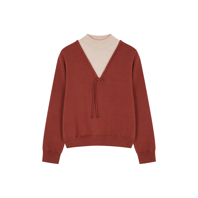 Mo Han Yi Mei Knitwear Women's Red-0