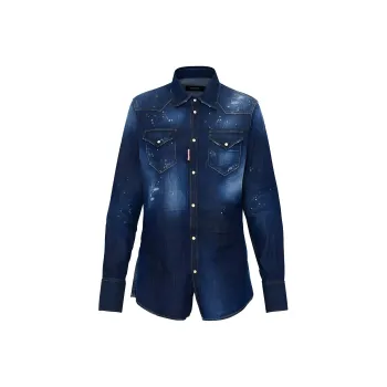 DSQUARED 2 Icon Logo Denim Shirt