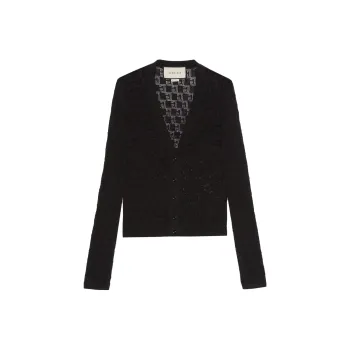 GUCCI Gg Supreme V neck Cardigan