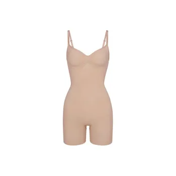 SKIMS SEAMLESS SCULPT MID THIGH BODYSUIT Bodysuits Women's Mica Color/MICA