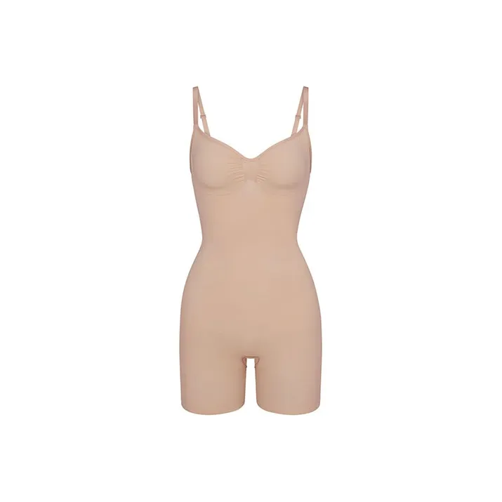 SKIMS SEAMLESS SCULPT MID THIGH BODYSUIT Bodysuits Women's Mica Color/MICA-0