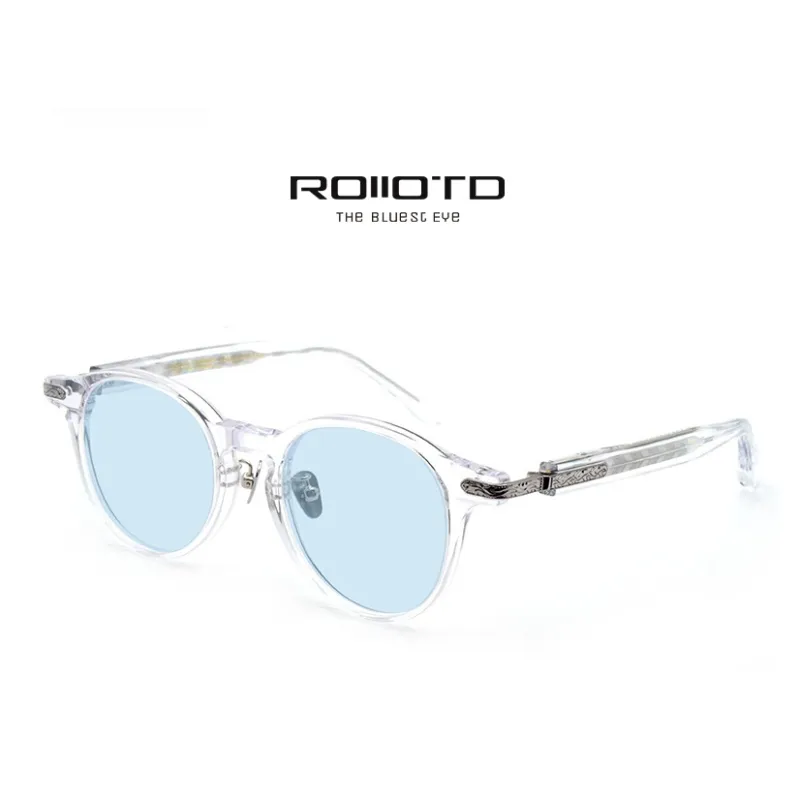 ROLLOTD Plate Frame Round Sunglasses Unisex-10