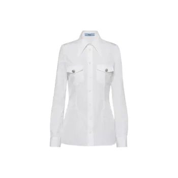 PRADA Jewel buttons Poplin Shirt