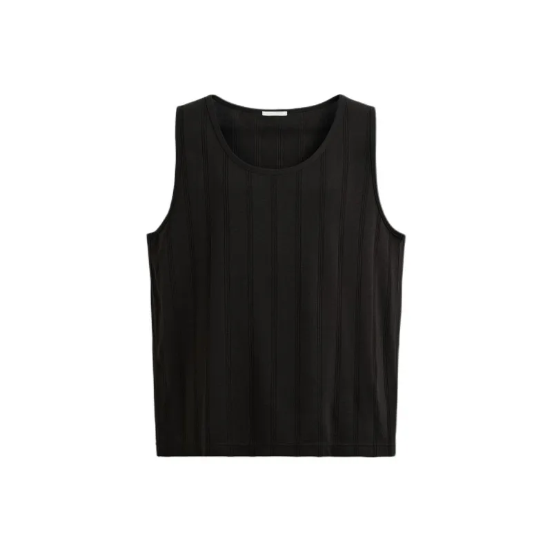 ZARA Tank Tops Men Chocolate-0
