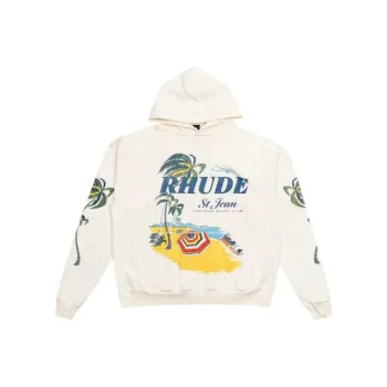 RHUDE Beach Club Hoodie 'Vintage White'