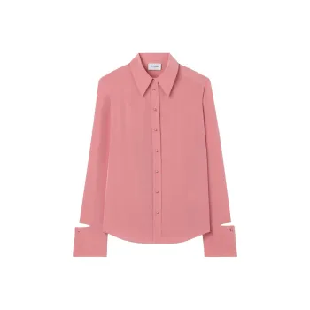 St. John Crepe De Chine Silk Blouse