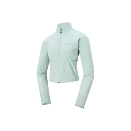 SALOMON SENSE AERO HYBD CP PLVR W RUNNING Jacket Women's Mist Blue