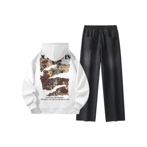 Small Columns Under The Sea Sweatshirt Set Unisex
