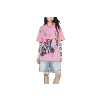 URBAN REVIVO T Shirt Women's Cool Pink