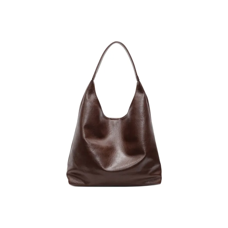 BAODIDAISHU PU Shoulder Bag Tote Regular Women's Black/Brown/Coffee-8