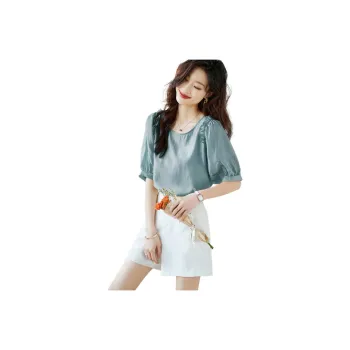 Mo Han Yi Mei T Shirt Women's Peacock Blue