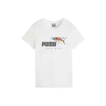 PUMA ESS+ T-Shirts Women's White