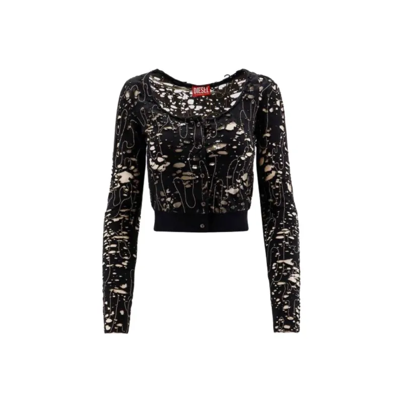DIESEL T Simonne Dev Cut Out Cropped Top-0