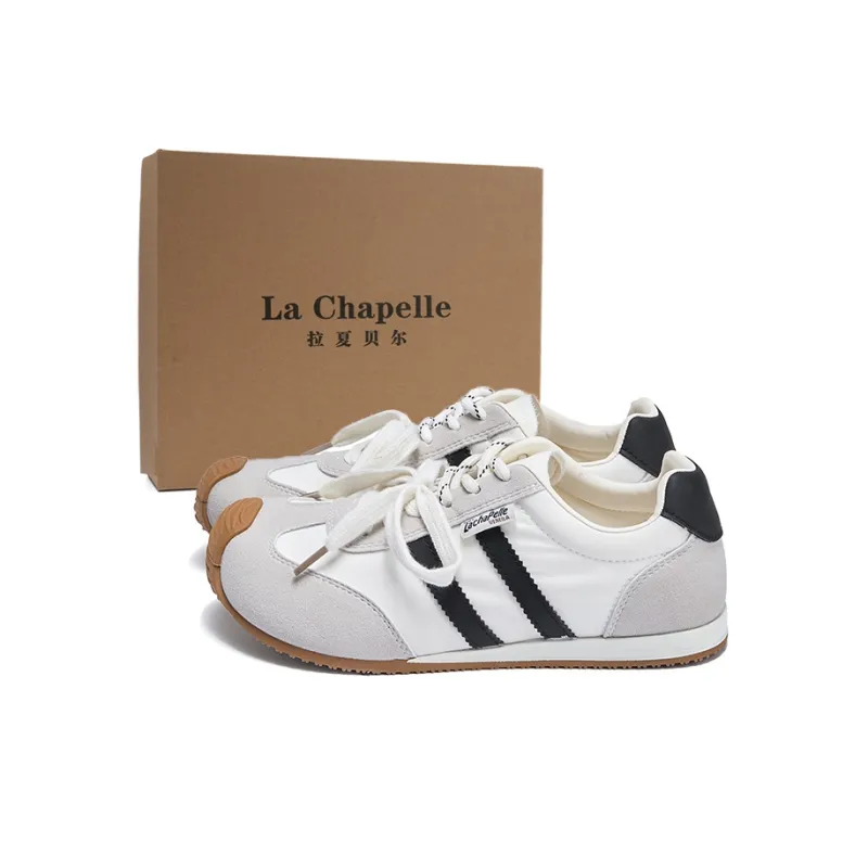 La Chapelle Wear resistant And Lightweight Low Top Casual Shoes Women's Beige Gray-0