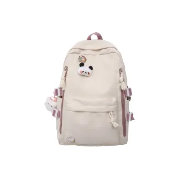 Single Warehouse Nylon Backpack Unisex White/Pink/Blue/Green/Black