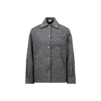 Moncler Logo Patch Buttoned Shirt Jacket