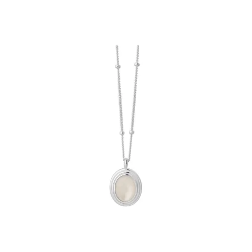 Heart Grass S925 Silver Necklaces Women's