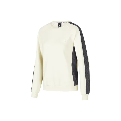 Skechers Basic Sports Series American Sweatshirt Women's Cream Beige White