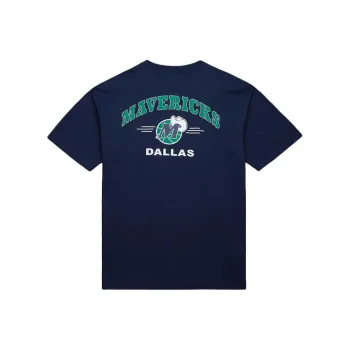 Mitchell & Ness x NBA Dallas Mavericks T Shirt Unisex Marine Blue