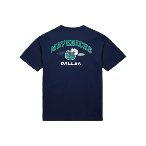 Mitchell & Ness x NBA Dallas Mavericks T Shirt Unisex Marine Blue