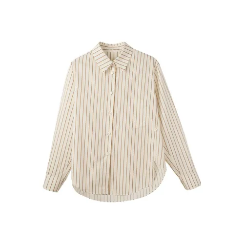 Trou Noir Shirt Women's Coffee Stripes