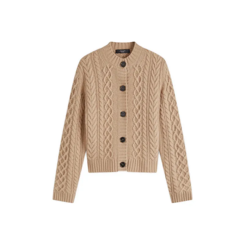 WEEKEND MaxMara Buttoned Crewneck Cardigan-0