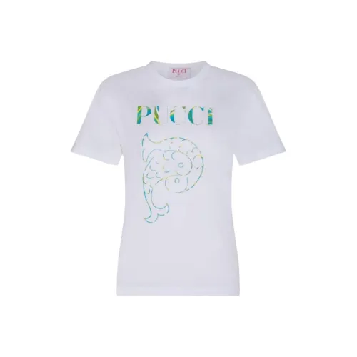 EMILIO PUCCI Logo print Cotton T shirt