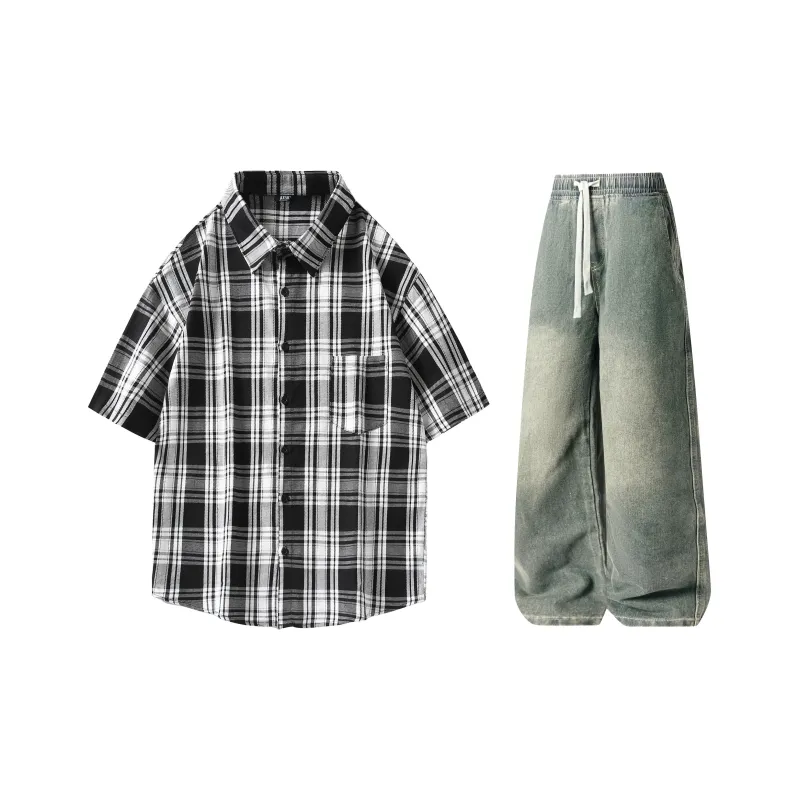 A.X.S.K Shirt Matching Set Unisex-21